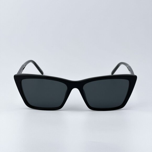 Saint Laurent Women BRAND NEW Sunglasses Black Cat Eye SL737 MICA THIN 001